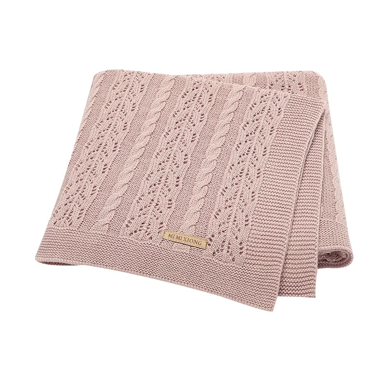 Soft Muslin Baby Blanket - Versatile Knitted Swaddle Wrap for Newborns & Toddlers 8