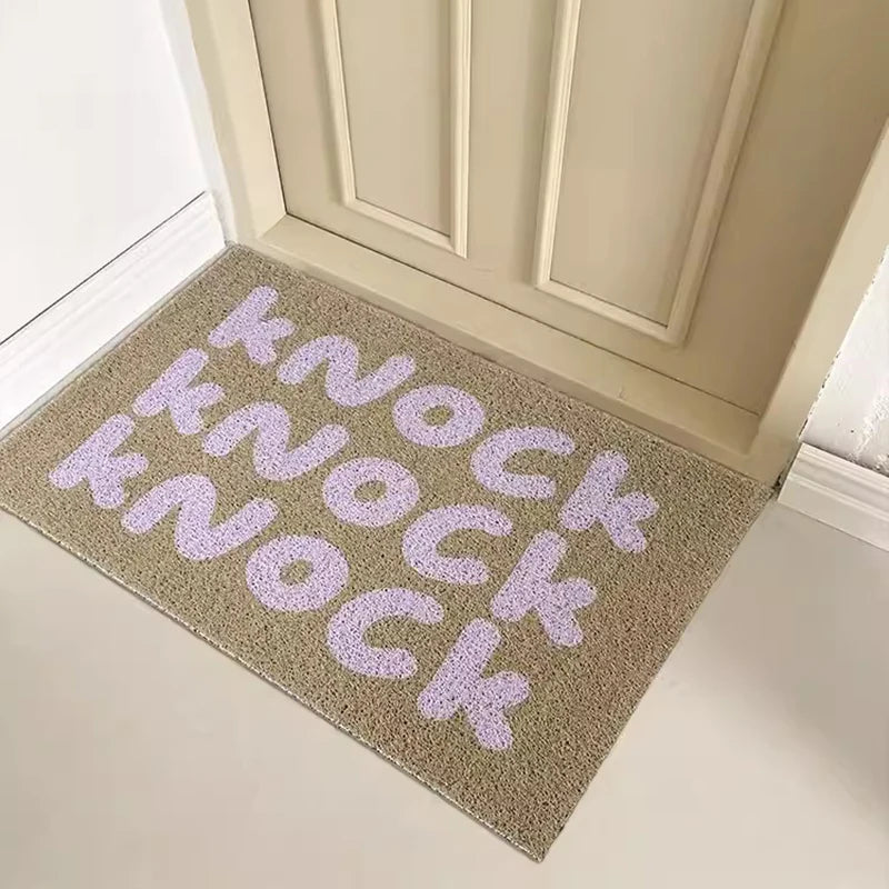 Cuttable PVC Letters Doormat - Customizable Welcome Mat for Indoor & Outdoor Use 0