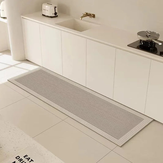 Diatomite Non-Slip Bath Mat - Waterproof Bathroom Rug for Safe & Elegant Decor 1
