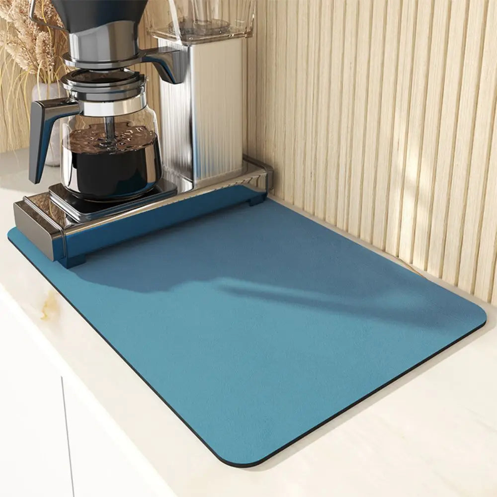 Diatomite Quick-Drying Kitchen Mat - Absorbent Non-Slip Dish Drying Rug 0
