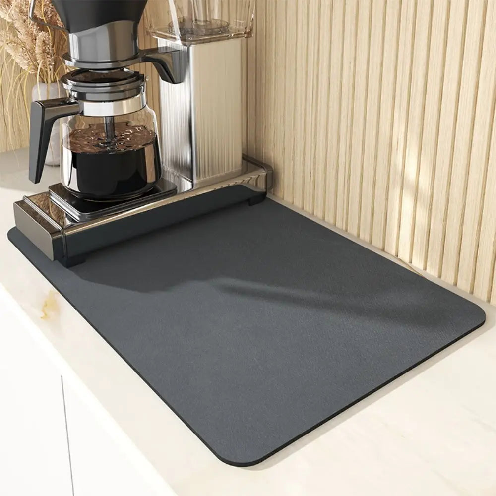 Diatomite Quick-Drying Kitchen Mat - Absorbent Non-Slip Dish Drying Rug 2