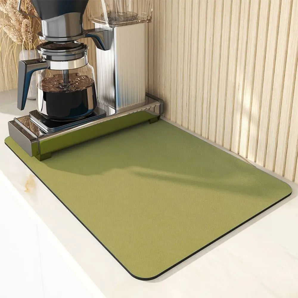 Diatomite Quick-Drying Kitchen Mat - Absorbent Non-Slip Dish Drying Rug 3