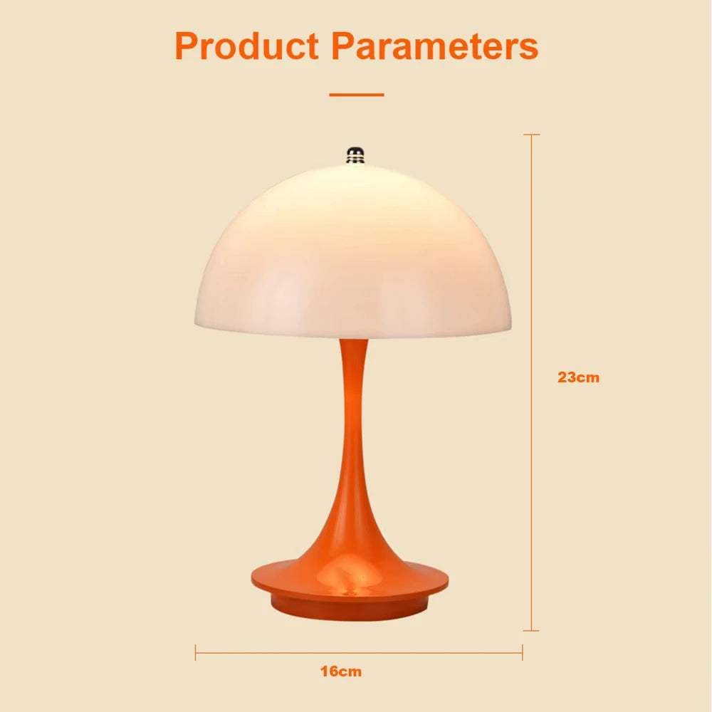 Dimmable Cordless LED Table Lamp - Stylish Bedside & Desk Light with USB Charging 1