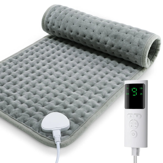 Electric Heated Throw Blanket - Soft Plush Heating Blanket with 9 Temperature Settings 0