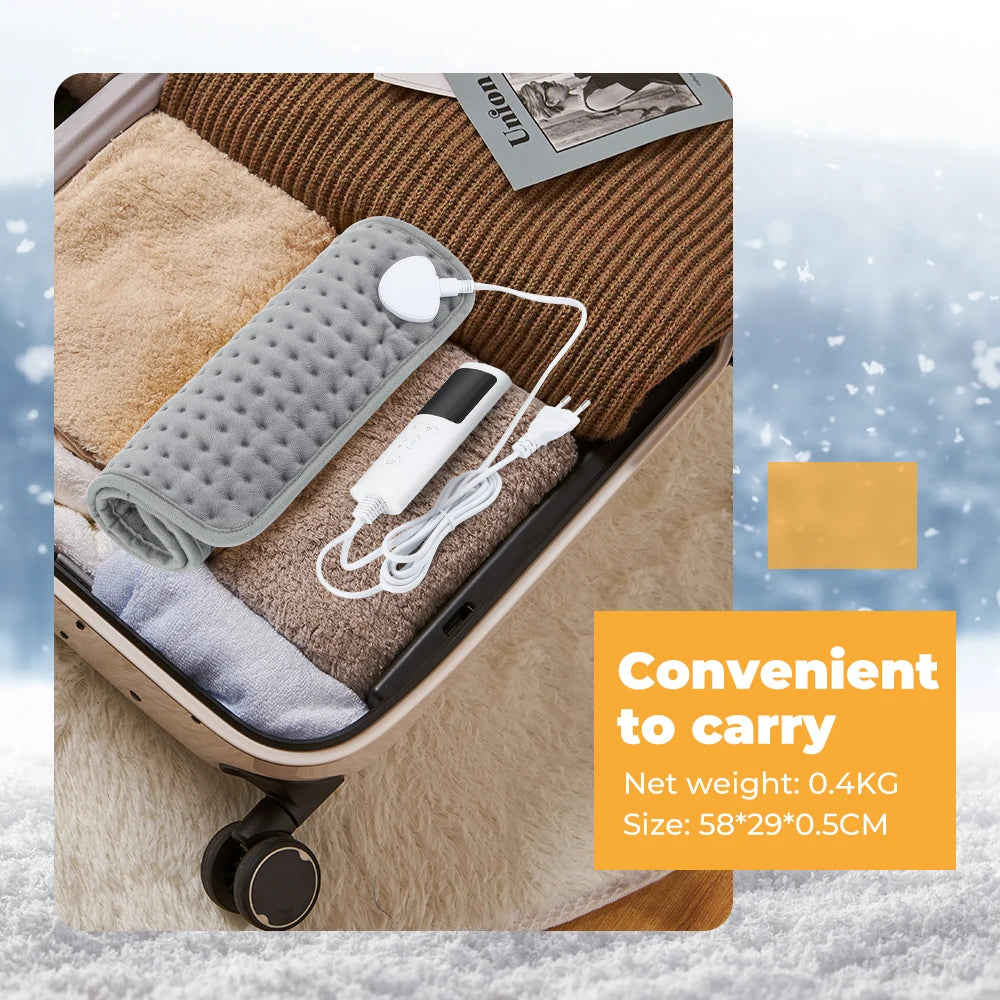 Electric Heated Throw Blanket - Soft Plush Heating Blanket with 9 Temperature Settings 5