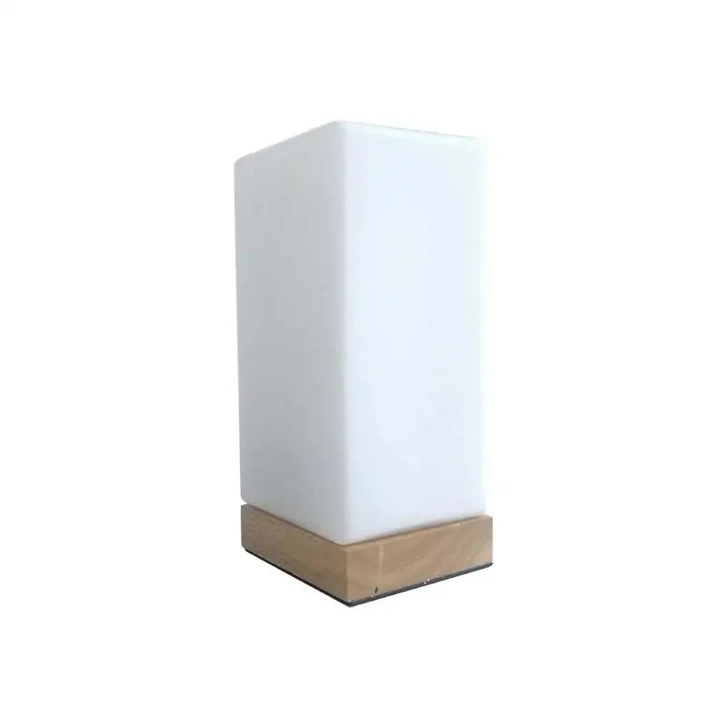 Elegant Glass Ball Table Lamp with Wooden Base - Modern Bedside & Living Room Lighting 7