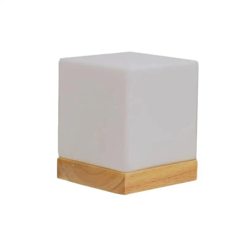 Elegant Glass Ball Table Lamp with Wooden Base - Modern Bedside & Living Room Lighting 8