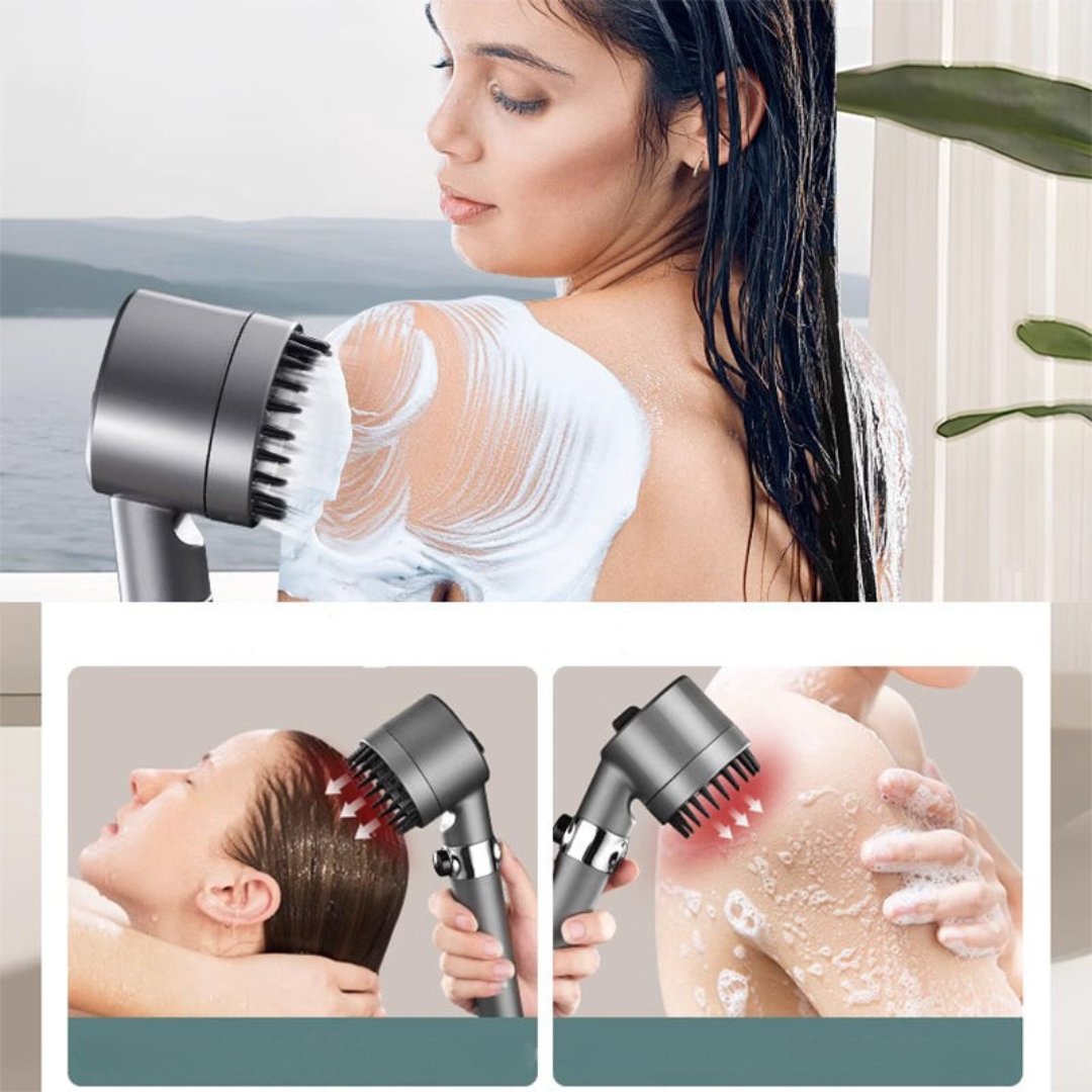 High Pressure Filtered Shower Head with 9-Layer Filtration System & Hose 4