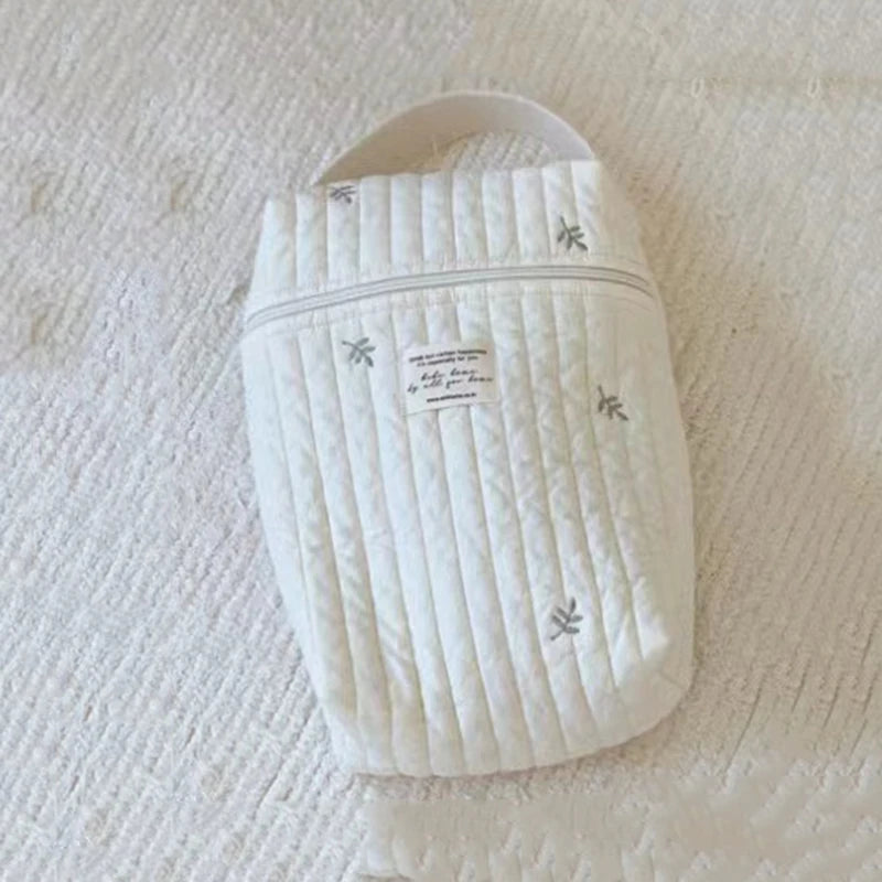 Quilted Portable Baby Diaper Caddy Organizer - Stylish Nappy Caddy for Diapers 5