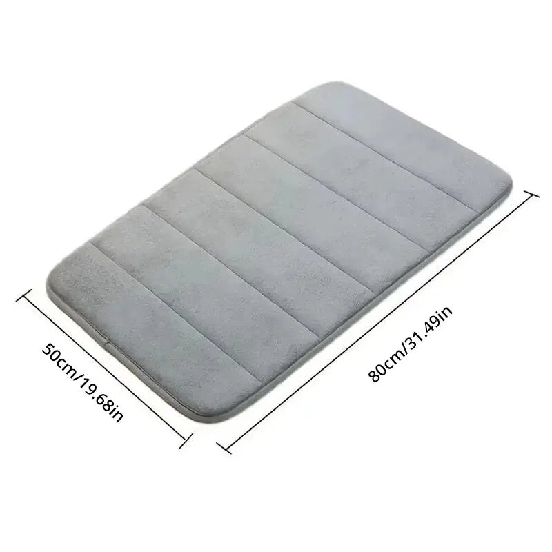 Soft Memory Cotton Non-Slip Bath Mat - Quick Drying, Machine Washable Bathroom Rug 5