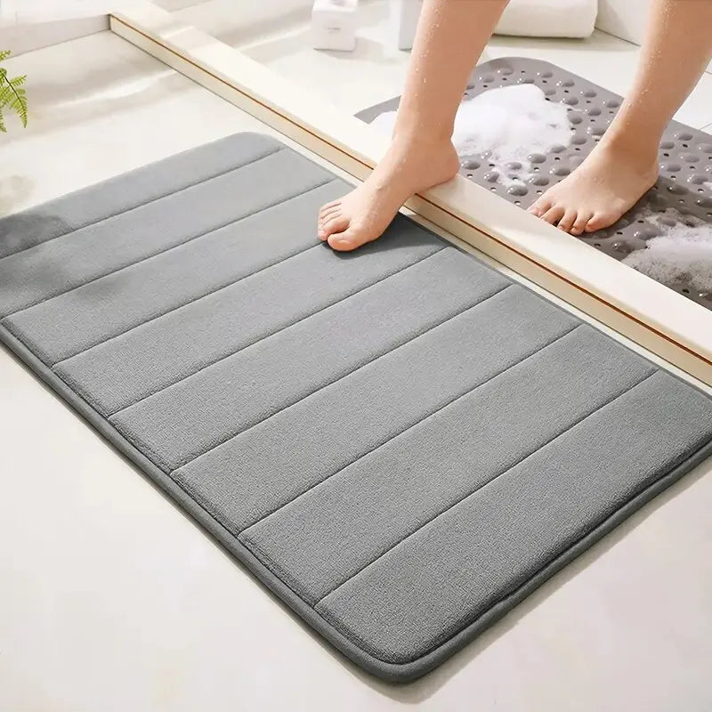 Soft Memory Cotton Non-Slip Bath Mat - Quick Drying, Machine Washable Bathroom Rug 6