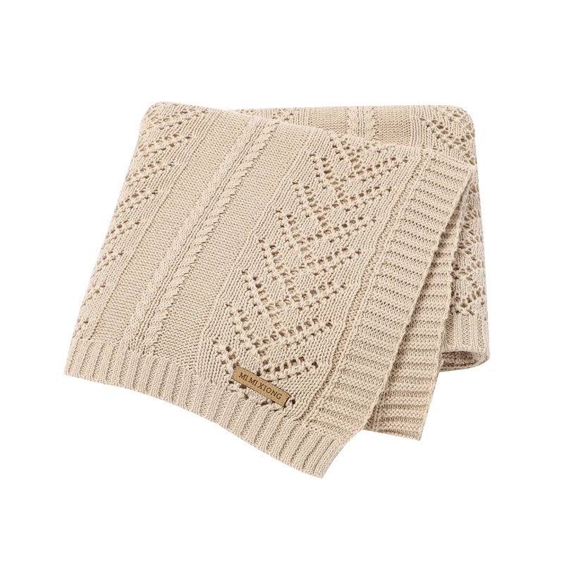 Soft Muslin Baby Blanket - Versatile Knitted Swaddle Wrap for Newborns & Toddlers 10