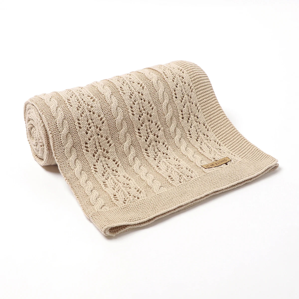 Soft Muslin Baby Blanket - Versatile Knitted Swaddle Wrap for Newborns & Toddlers 2