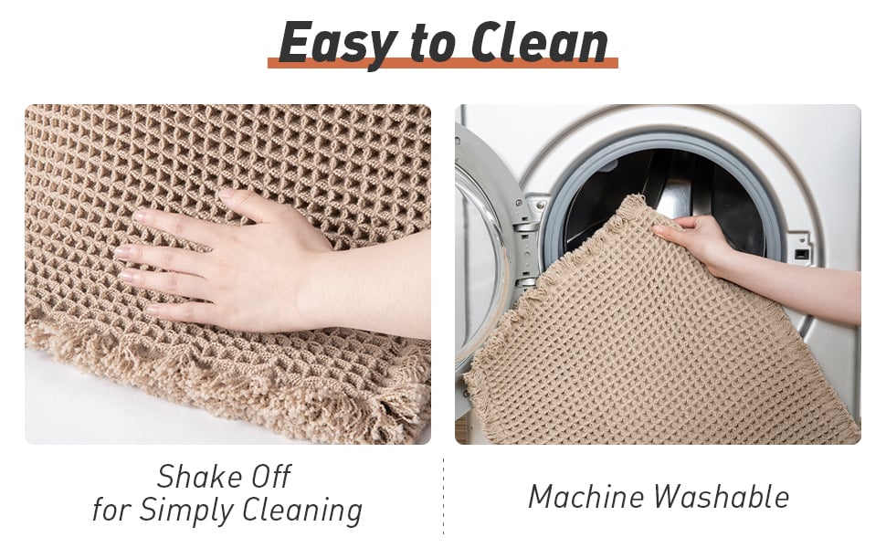 Soft Waffle Bath Runner Mat - Super Absorbent, Non-Slip Bathroom Rug 8