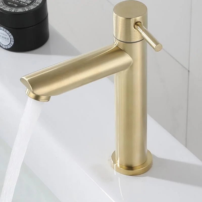 Stainless Steel Bathroom Sink Faucet - Eco-Friendly Single Handle Cold Water Tap 1