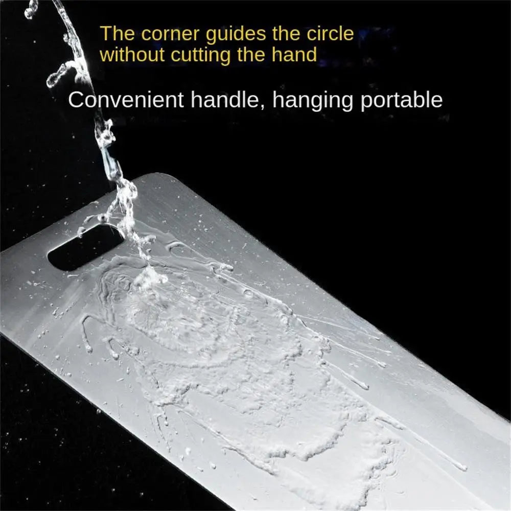 Thickened Stainless Steel Antibacterial Cutting Board - Double-Sided Use for Safety 2